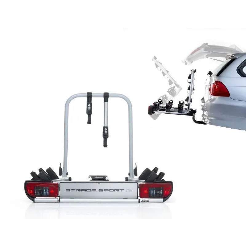 Bagażnik rowerowy na hak holowniczy Atera Strada Sport M srebrny 2 rowery 13 PIN ⬅️ sklep DOAN