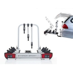 Bagażnik rowerowy na hak holowniczy Atera Strada Sport M srebrny 3 rowery 13 PIN ⬅️ sklep DOAN