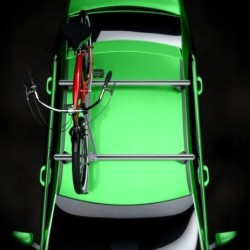 Uchwyt rowerowy na dach Amos srebrny ⬅️ sklep DOAN