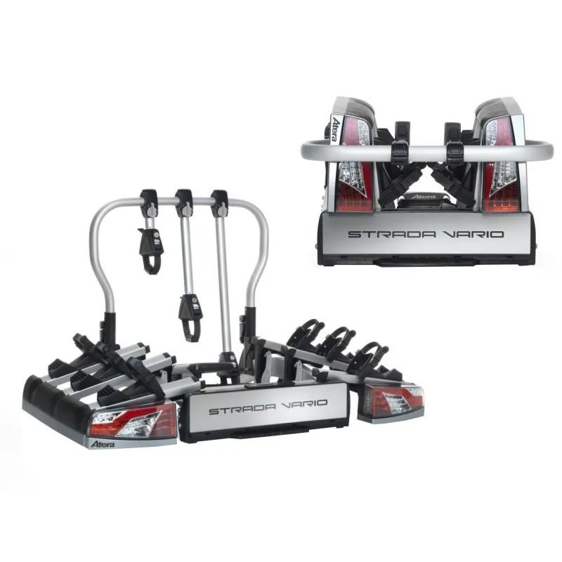 Bagażnik rowerowy na hak holowniczy Atera Strada Vario srebrny 3 rowery 13 PIN ⬅️ sklep DOAN