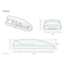 Box dachowy InterPack Traxer 370 litr&oacute;w - grafit mat ⬅️ sklep DOAN