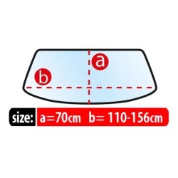 Przeciwszronowa osłona na dł. 110-156cm przedniej szyby WINTER M ⬅️ sklep DOAN