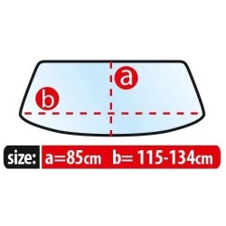 Przeciwszronowa osłona na dł. 115-134cm przedniej szyby + boczne szyby WINTER PLUS ⬅️ sklep DOAN