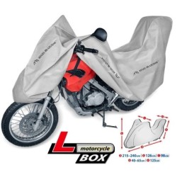 Pokrowiec na motocykl, dł. 215-240 cm + kufer Basic Garage L BOX ⬅️ sklep DOAN