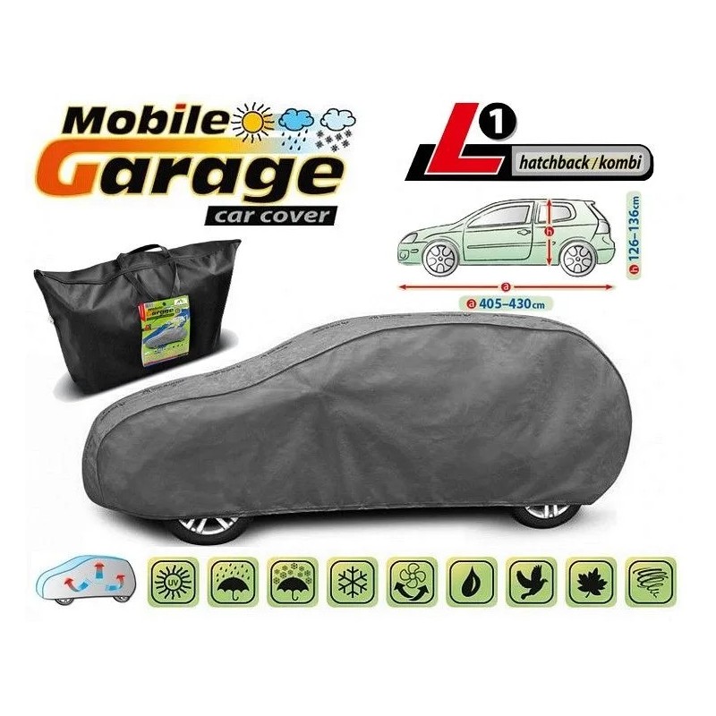 Plandeka na samochód MOBILE GARAGE rozmiar L1 hatchback/kombi ⬅️ sklep DOAN