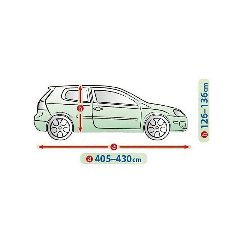 Plandeka na samochód MOBILE GARAGE rozmiar L1 hatchback/kombi ⬅️ sklep DOAN