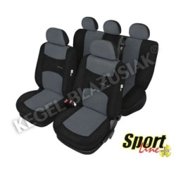 Pokrowce samochodowe SPORT LINE PLUS - popielate ⬅️ sklep DOAN