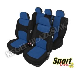 Pokrowce samochodowe SPORT LINE PLUS - niebieskie ⬅️ sklep DOAN