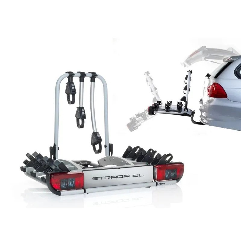 Bagażnik rowerowy na hak holowniczy Atera Strada DL srebrny 3 rowery 13 PIN ⬅️ sklep DOAN
