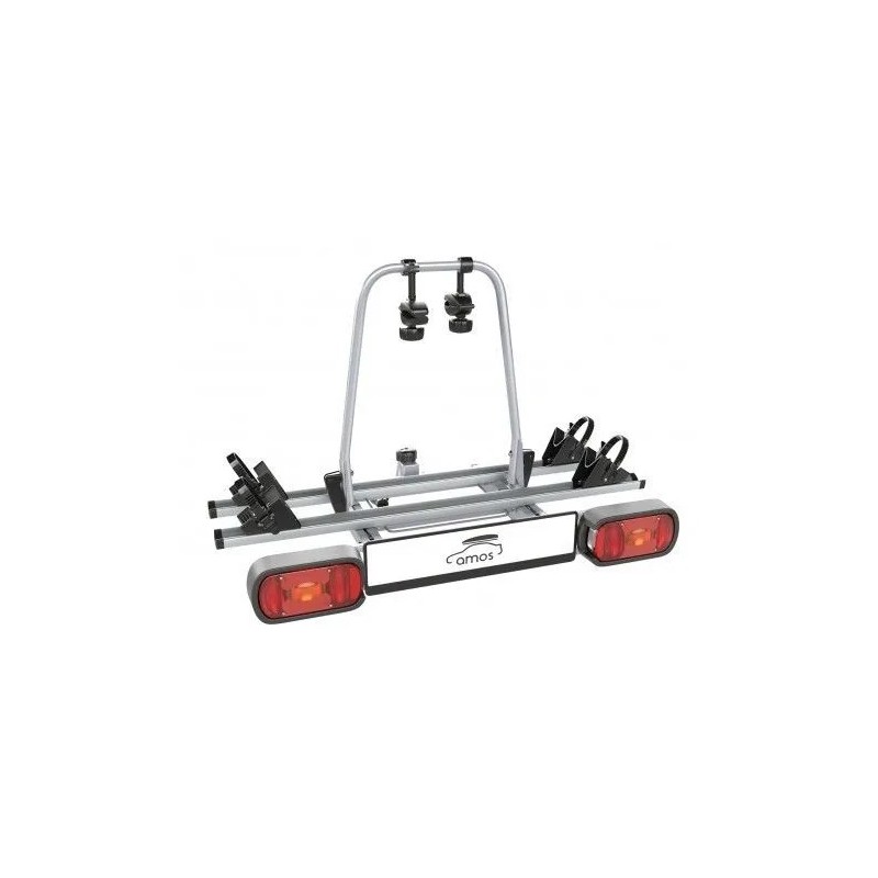 Bagażnik rowerowy na hak holowniczy Amos Giro srebrny 2 rowery 7 PIN ⬅️ sklep DOAN