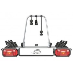 Bagażnik rowerowy na hak holowniczy Amos Giro srebrny 3 rowery 7 PIN ⬅️ sklep DOAN