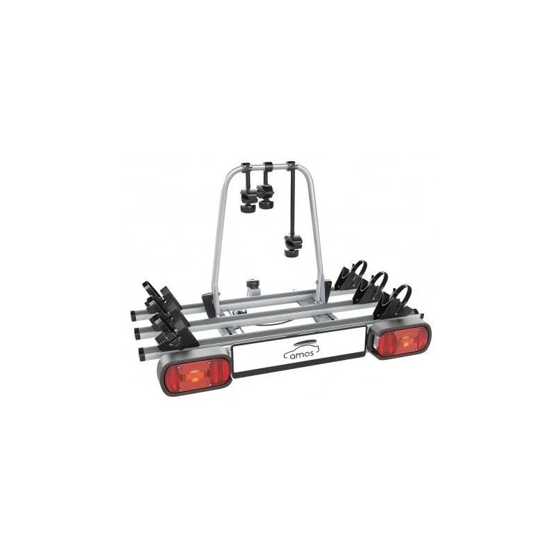 Bagażnik rowerowy na hak holowniczy Amos Giro srebrny 3 rowery 7 PIN ⬅️ sklep DOAN
