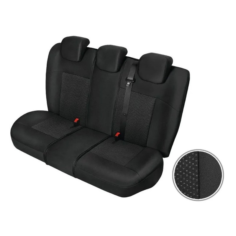 Pokrowce samochodowe na tylną kanapę POSEIDON BLACK M-L ⬅️ sklep DOAN