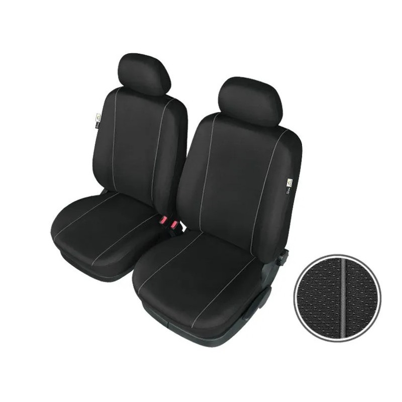 Pokrowce samochodowe na przednie fotele HERMAN CZARNE L ⬅️ sklep DOAN