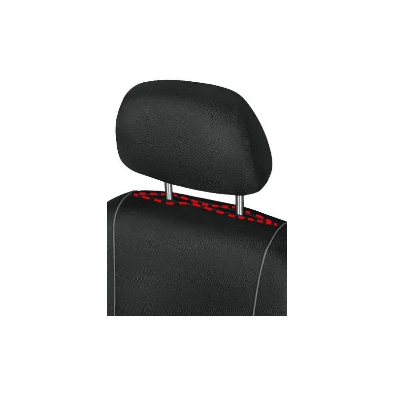 Pokrowce samochodowe na przednie fotele HERMAN CZARNE XL ⬅️ sklep DOAN