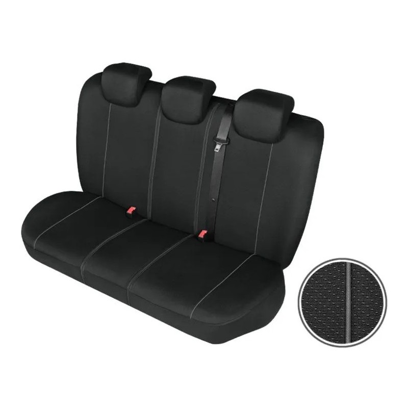 Pokrowce samochodowe na tylną kanapę HERMAN CZARNE M-L ⬅️ sklep DOAN