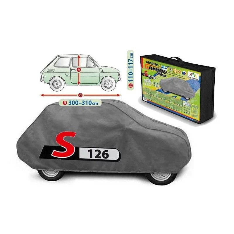Plandeka na samochód MOBILE GARAGE rozmiar S126 ⬅️ sklep DOAN