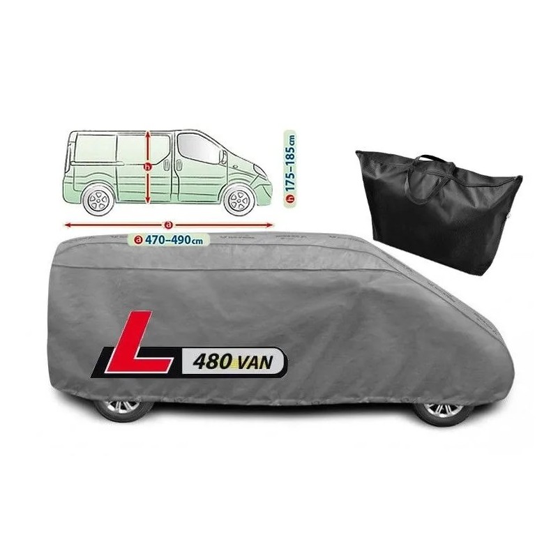 Plandeka na samochód MOBILE GARAGE rozmiar L 480 VAN ⬅️ sklep DOAN