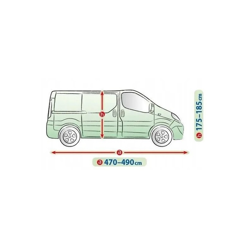Plandeka na samochód MOBILE GARAGE rozmiar L 480 VAN ⬅️ sklep DOAN