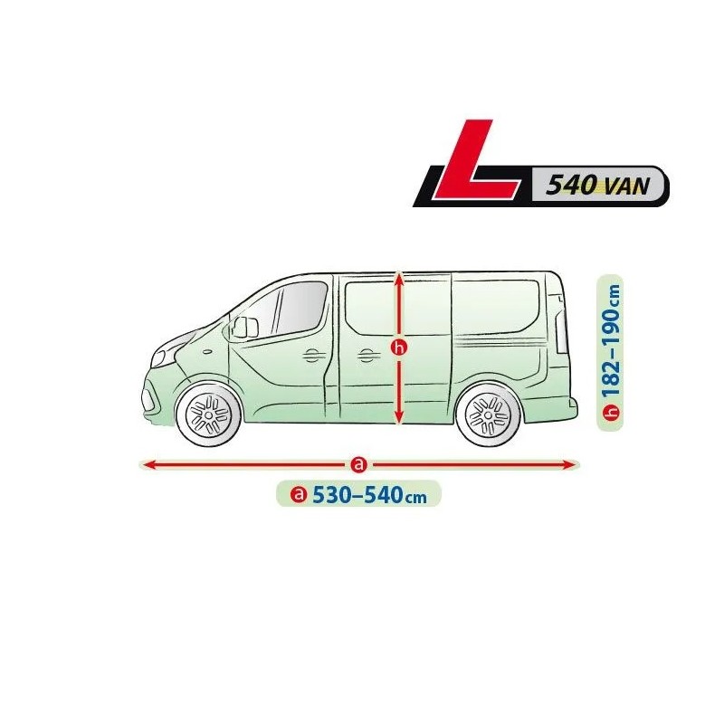 Plandeka na samochód MOBILE GARAGE rozmiar L 540 VAN ⬅️ sklep DOAN