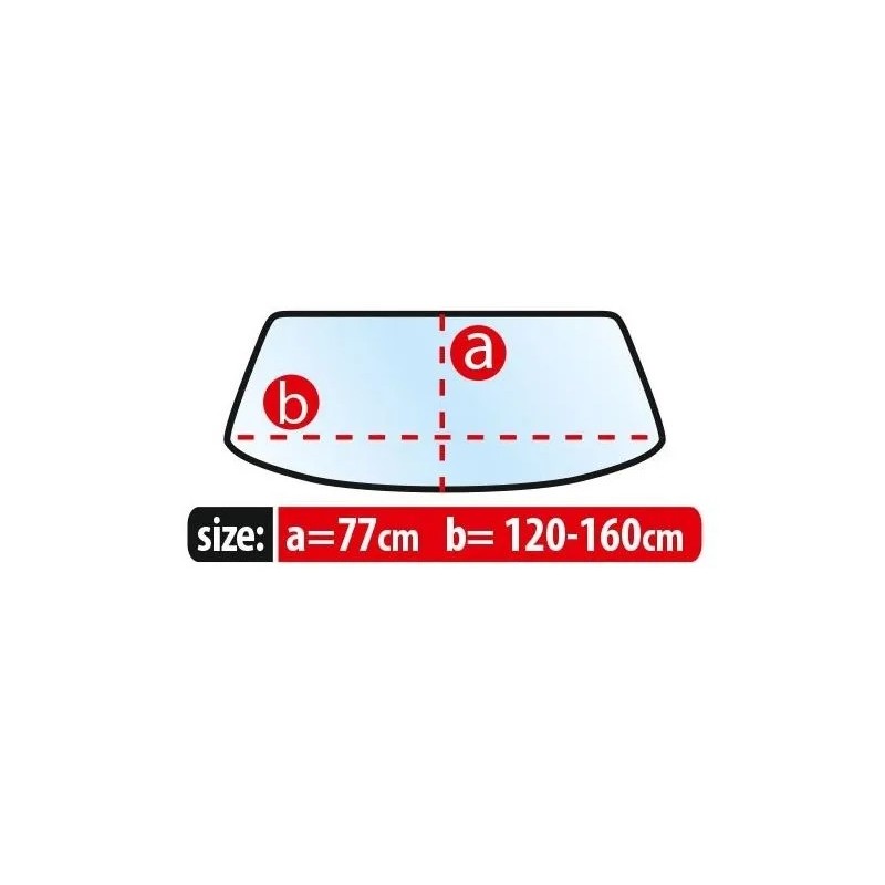 Przeciwszronowa osłona na dł. 120-160cm przedniej szyby WINTER L ⬅️ sklep DOAN