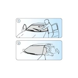 Przeciwszronowa osłona na dł. 120-160cm przedniej szyby WINTER L ⬅️ sklep DOAN