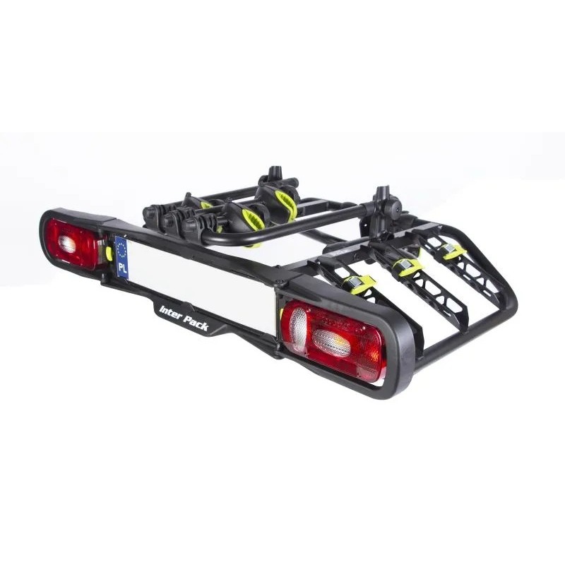 Bagażnik rowerowy na hak holowniczy Inter Pack Trio czarny 3 rowery 13 PIN ⬅️ sklep DOAN