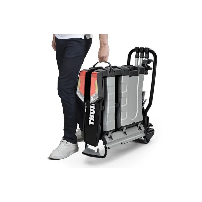Bagażnik rowerowy na hak holowniczy Thule EasyFold XT 934 srebrny 3 rowery 13 PIN ⬅️ sklep DOAN