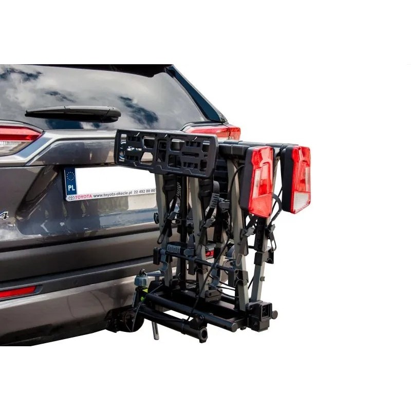 Bagażnik rowerowy na hak holowniczy Inter Pack New Spider czarny 4 rowery 13 PIN ⬅️ sklep DOAN