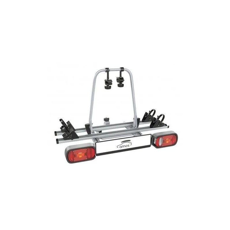 Bagażnik rowerowy na hak holowniczy Amos Giro srebrny 2 rowery 13 PIN ⬅️ sklep DOAN