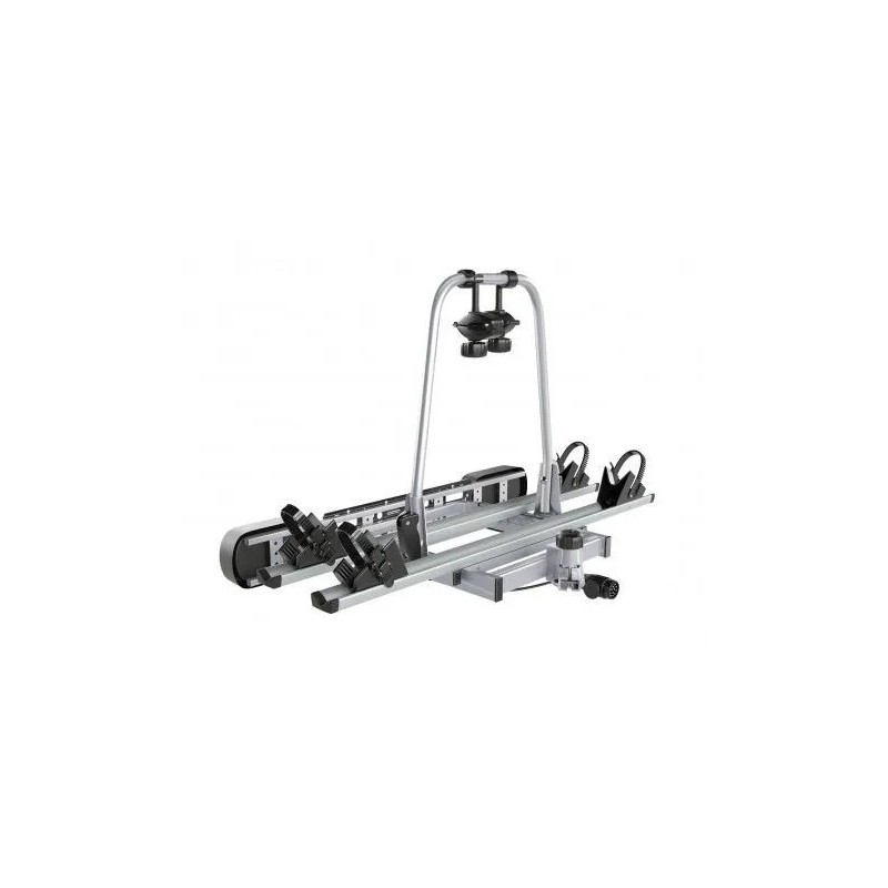 Bagażnik rowerowy na hak holowniczy Amos Giro srebrny 2 rowery 13 PIN ⬅️ sklep DOAN