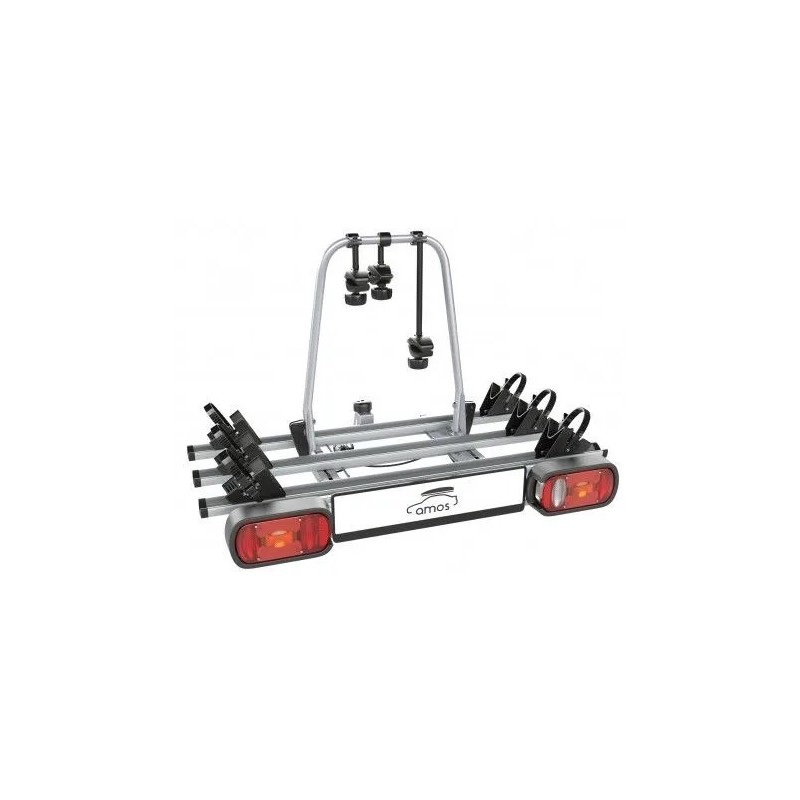 Bagażnik rowerowy na hak holowniczy Amos Giro srebrny 3 rowery 13 PIN ⬅️ sklep DOAN