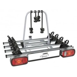 Bagażnik rowerowy na hak holowniczy Amos Giro srebrny 4 rowery 13 PIN ⬅️ sklep DOAN