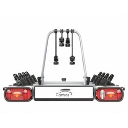 Bagażnik rowerowy na hak holowniczy Amos Giro srebrny 4 rowery 13 PIN ⬅️ sklep DOAN
