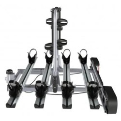 Bagażnik rowerowy na hak holowniczy Amos Giro srebrny 4 rowery 13 PIN ⬅️ sklep DOAN