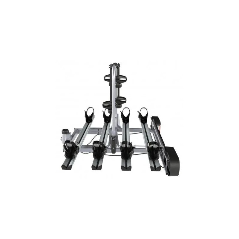 Bagażnik rowerowy na hak holowniczy Amos Giro srebrny 4 rowery 13 PIN ⬅️ sklep DOAN