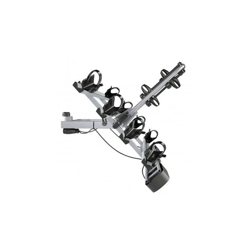 Bagażnik rowerowy na hak holowniczy Amos Giro srebrny 4 rowery 13 PIN ⬅️ sklep DOAN