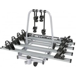 Bagażnik rowerowy na hak holowniczy Amos Giro srebrny 4 rowery 13 PIN ⬅️ sklep DOAN