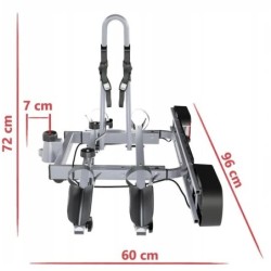 Bagażnik rowerowy na hak holowniczy Amos Tytan 2 rowery 13 PIN ⬅️ sklep DOAN