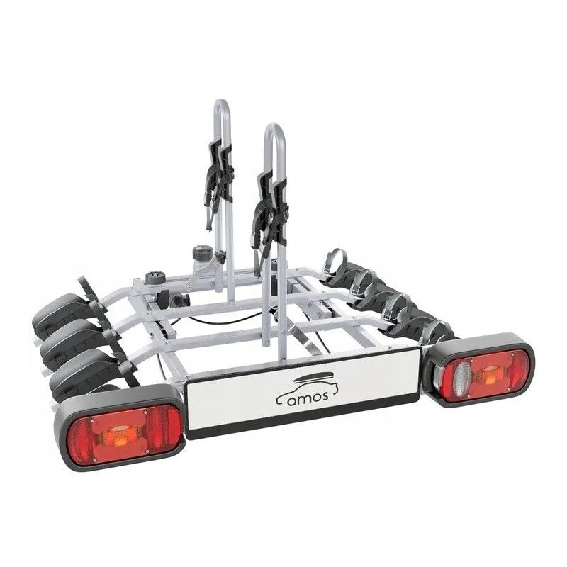 Bagażnik rowerowy na hak holowniczy Amos Tytan 4 rowery 13 PIN ⬅️ sklep DOAN