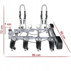 Bagażnik rowerowy na hak holowniczy Amos Tytan 4 rowery 13 PIN ⬅️ sklep DOAN