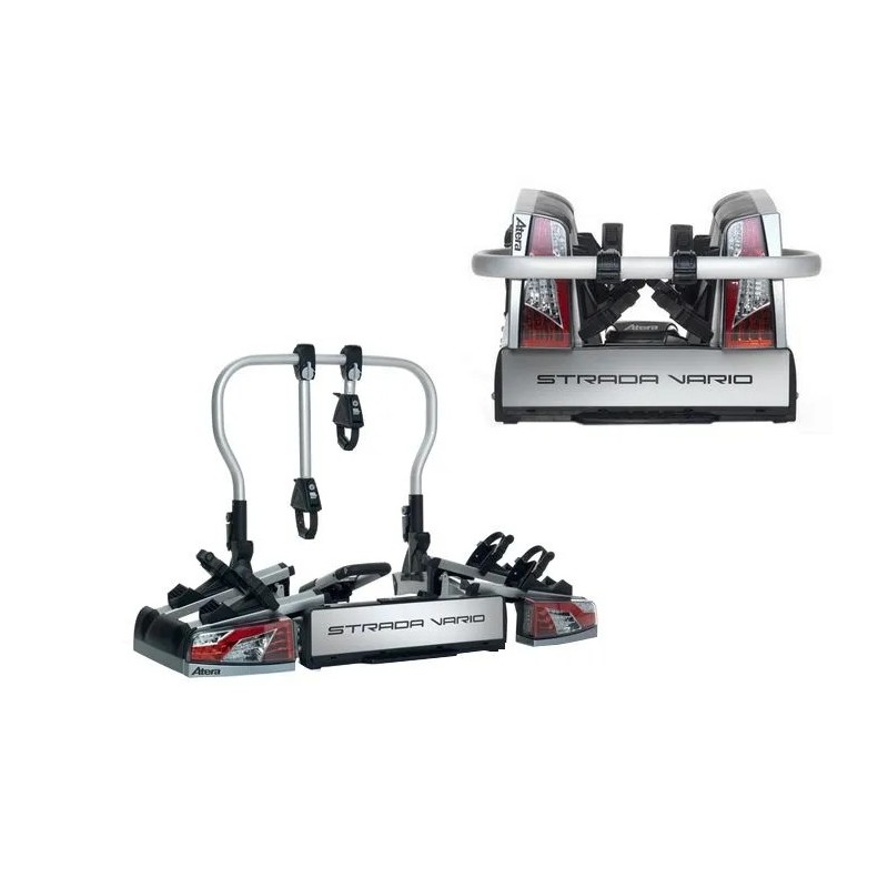 Bagażnik rowerowy na hak holowniczy Atera Strada Vario srebrny 2 rowery 13 PIN ⬅️ sklep DOAN