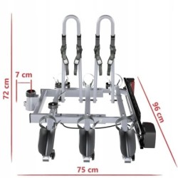 Bagażnik rowerowy na hak holowniczy Amos Tytan 3 rowery 7 PIN ⬅️ sklep DOAN