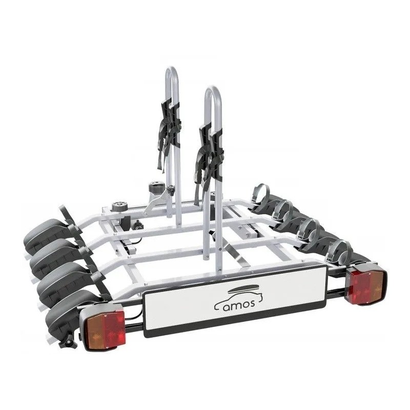 Bagażnik rowerowy na hak holowniczy Amos Tytan 4 rowery 7 PIN ⬅️ sklep DOAN