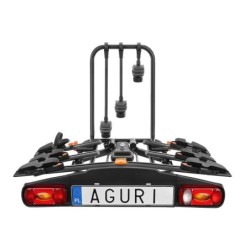 Bagażnik rowerowy na hak holowniczy Aguri Active Bike czarny 3 rowery 13 PIN ⬅️ sklep DOAN