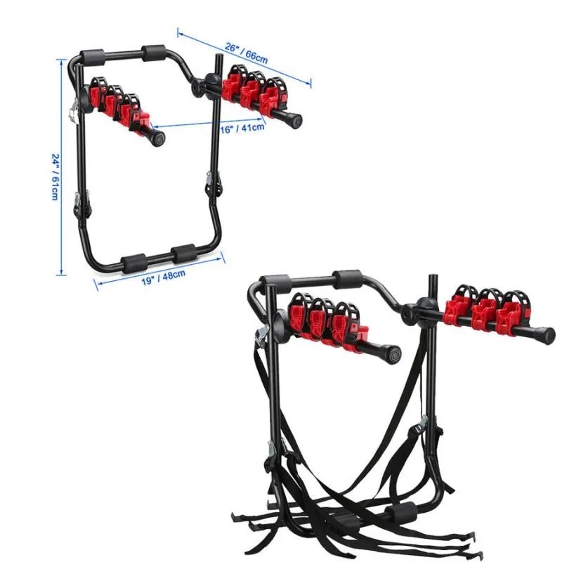 Bagażnik rowerowy na tylną klapę Optimus 3 rowery ⬅️ sklep DOAN