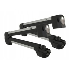 Uchwyt narciarski na dach Hakr 4 pary nart srebrny ⬅️ sklep DOAN