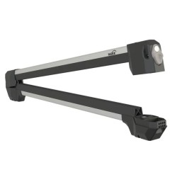 Uchwyt narciarski na dach Hakr 4 pary nart srebrny ⬅️ sklep DOAN