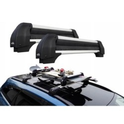 Uchwyt narciarski na dach Inter Pack New Silver Top 4 pary nart srebrny ⬅️ sklep DOAN