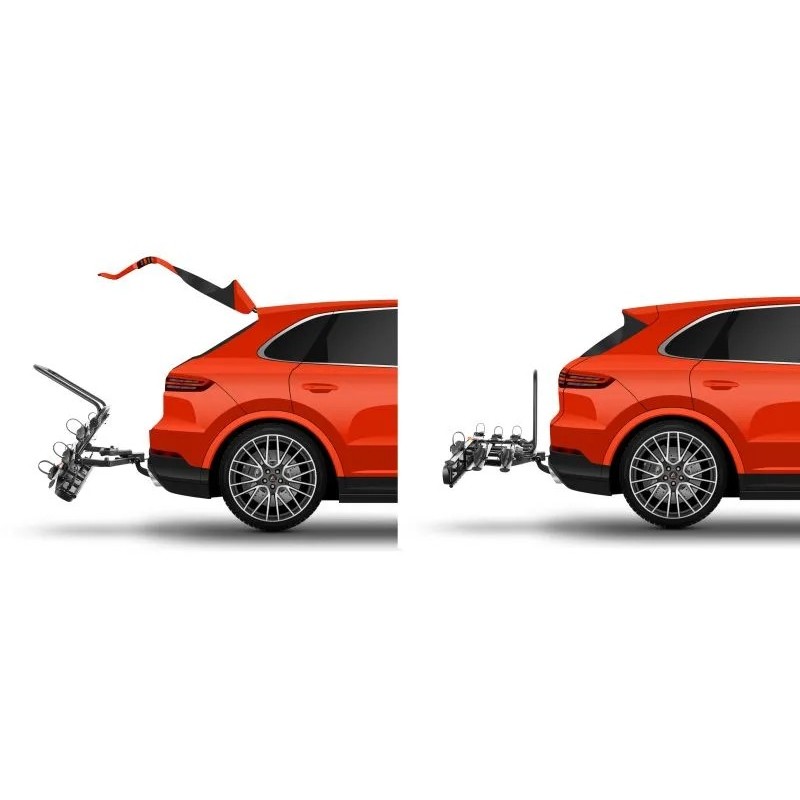 Bagażnik rowerowy na hak holowniczy Aguri Active Bike czarny 2 rowery 13 PIN ⬅️ sklep DOAN